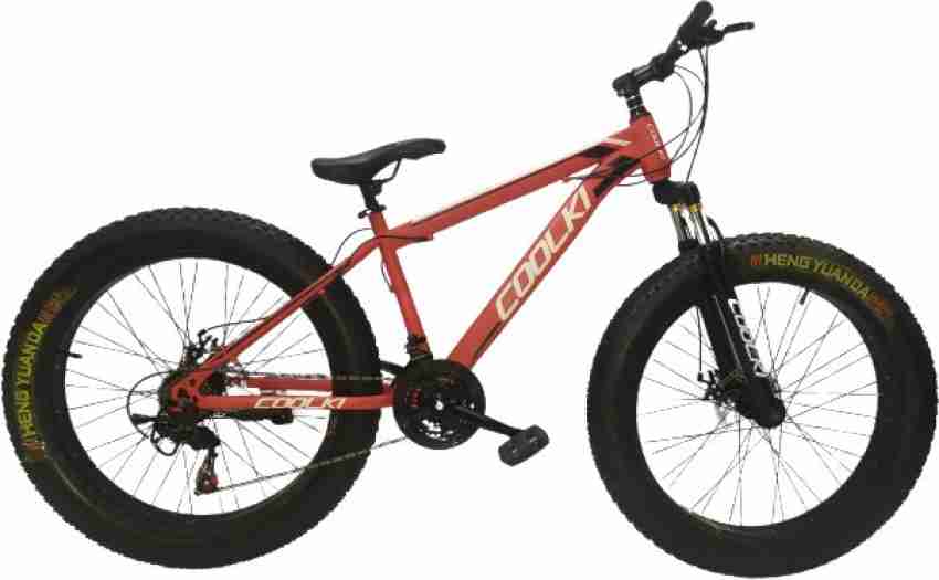 Coolki Big Fat Tyre Mountain 26T Bike 21 Gear Speed Bicycle Disc