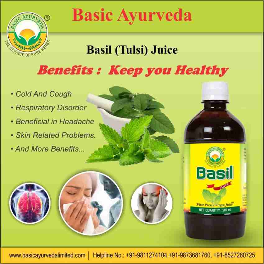 Basic Ayurveda Basil Tulsi Juice Price in India Buy Basic