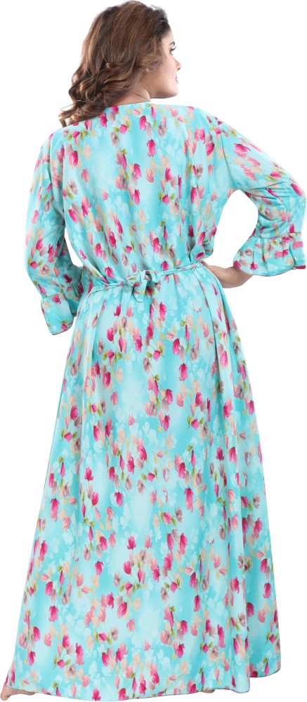 Ladies Floral Printed Sarina Full Sleeve Nighty Latest Price