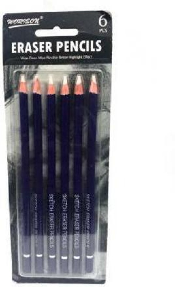 Pencil Eraser for Artists Set of 6 Non-Toxic Eraser for Sketching
