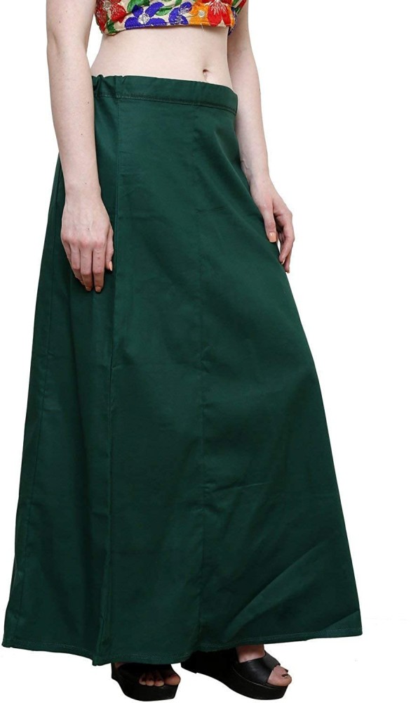 First Trend Fashions Women Underskirt Sari saree readymade Dark Pista Green  color fast Waist38 Pure Cotton Petticoat Price in India - Buy First Trend  Fashions Women Underskirt Sari saree readymade Dark Pista