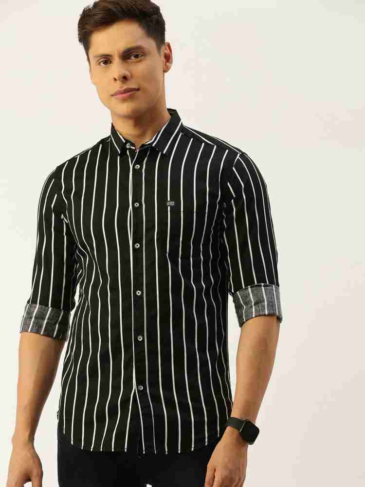 Black Striped Shirts - Buy Black Striped Shirts online in India