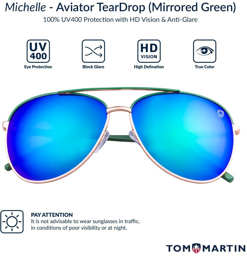 UV Protected Aviator Sunglasses For Men - Tom Martin