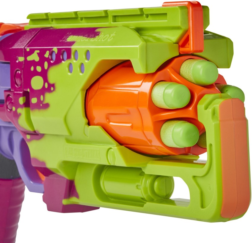 Nerf Zombie Strike Hammershot Blaster with 5 Nerf Zombie Strike Darts 