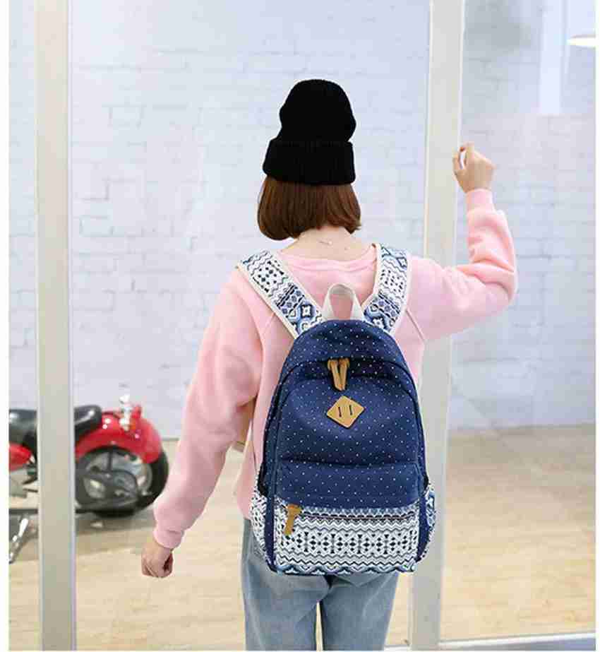 Flipkart Friza 4 in 1 Combo for Girls College Bag with Lunch Bag Pencil Case Pouch Backpack Backpack