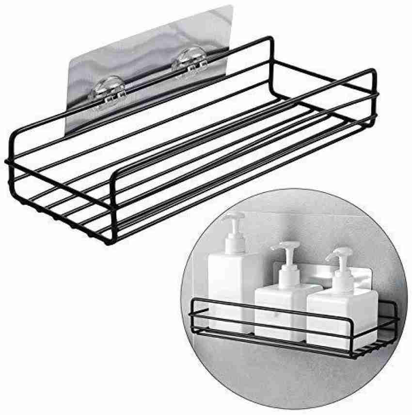 Buy Nipan Premium Plastic Bathroom Storage Stand Shelf Organization with  Rack Basket with Self Stick for Shampoo, Conditioner and Soap Storage Rack  (Green) Online at Best Prices in India - JioMart.