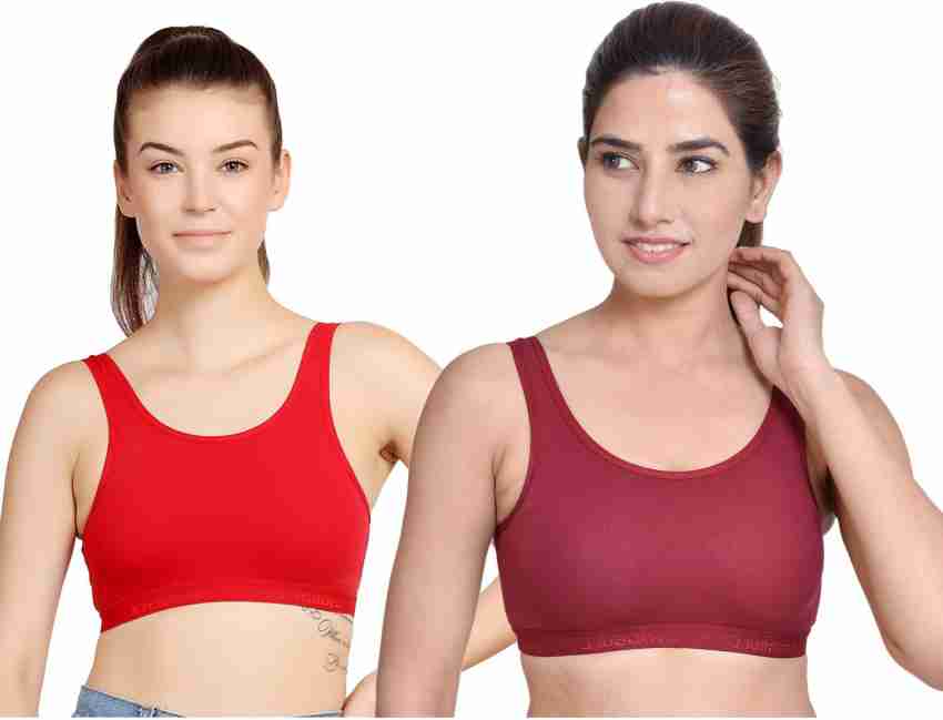 STOGBULL Best Quality Cotton Lycra Sports Bra Combo pack of 2 for