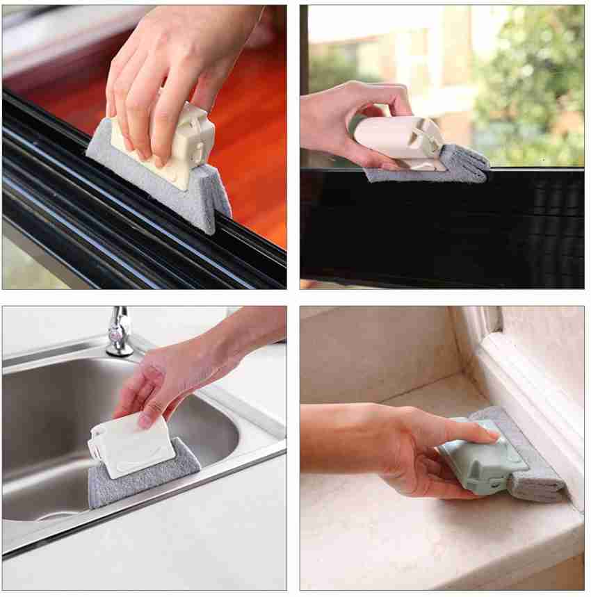 Window Groove Cleaning Brush, Plastic Window Sink Slot Cleaner