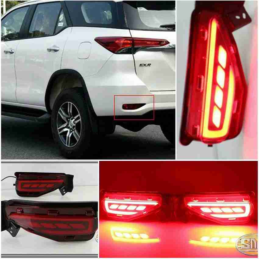 Fortuner rear cheap bumper light