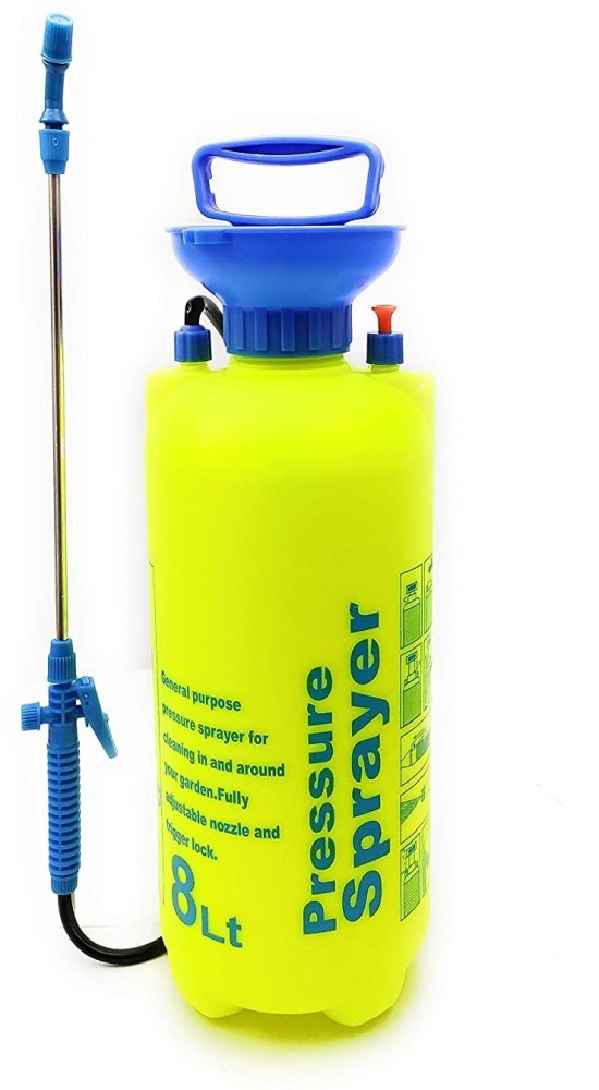 MALFAH ENTERPRISES 10 Litre Small Pressure Sprayer Plastic Portable  Pressurized water Sprinkler can for Gardening spraying, hand pressure  agriculture, car cleaning 10 L Hose-end Sprayer Price in India - Buy MALFAH  ENTERPRISES