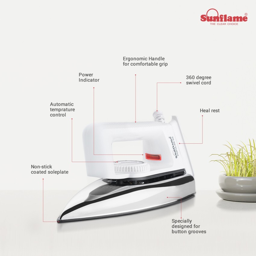 Sunflame lightweight automatic iron shop dx