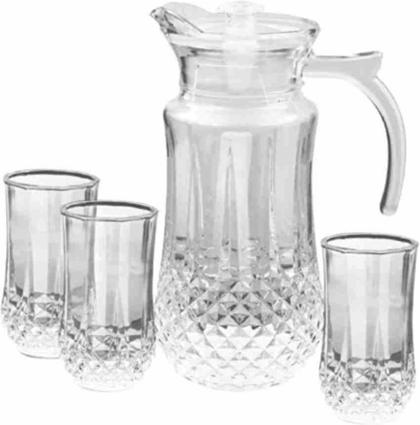 Jug - Glass Jug - Glass Jug with Lid 1.5Ltr - Transparent 1 pc