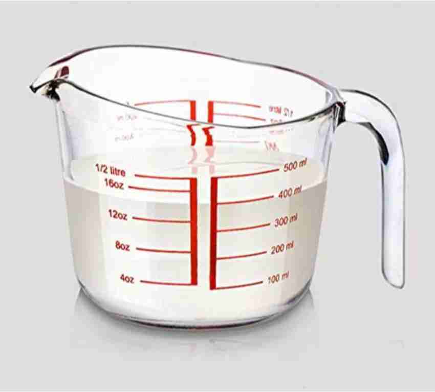 250ml 500ml 1000ml Tempered Transparent Glass Measuring Cup With