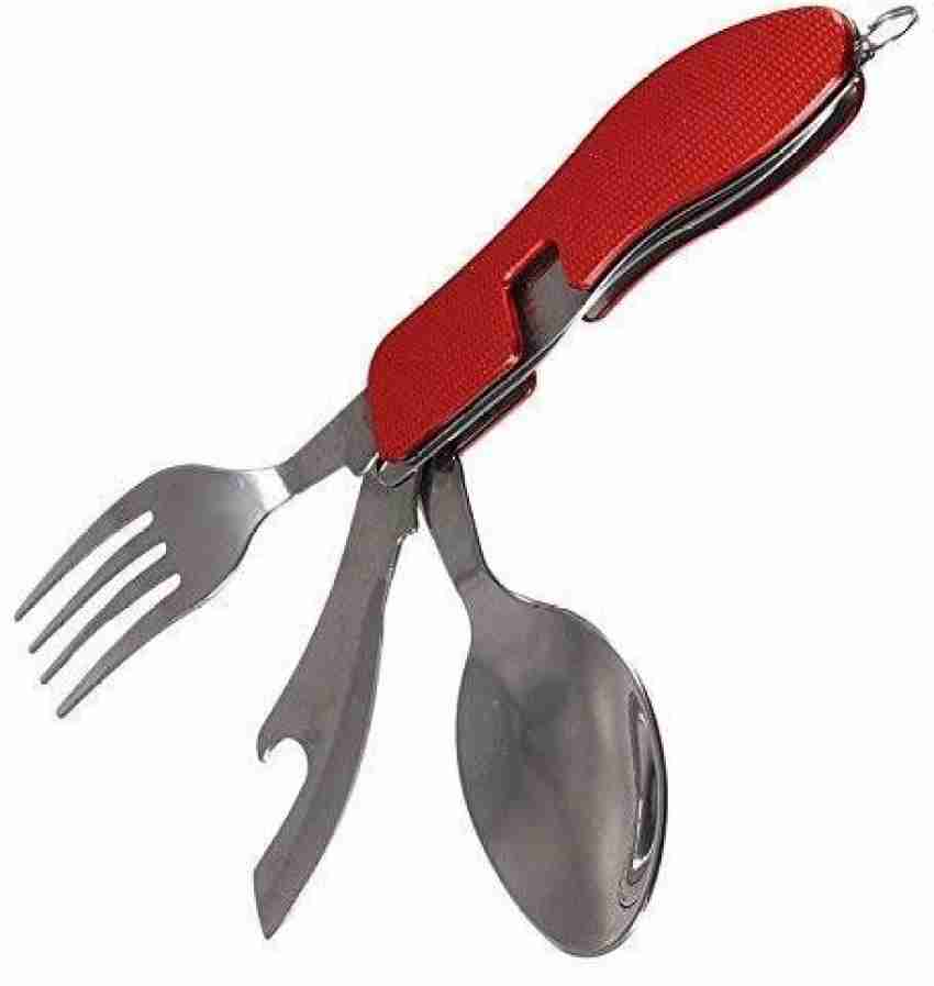 Camping Eating Utensils Folding Pocket Utensil Set Camping Cooking