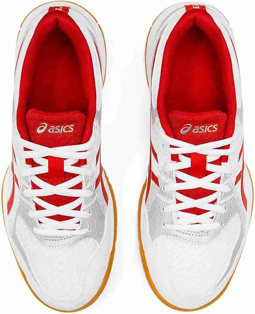 Asics gel rocket 9 men's shoes white classic red cheap