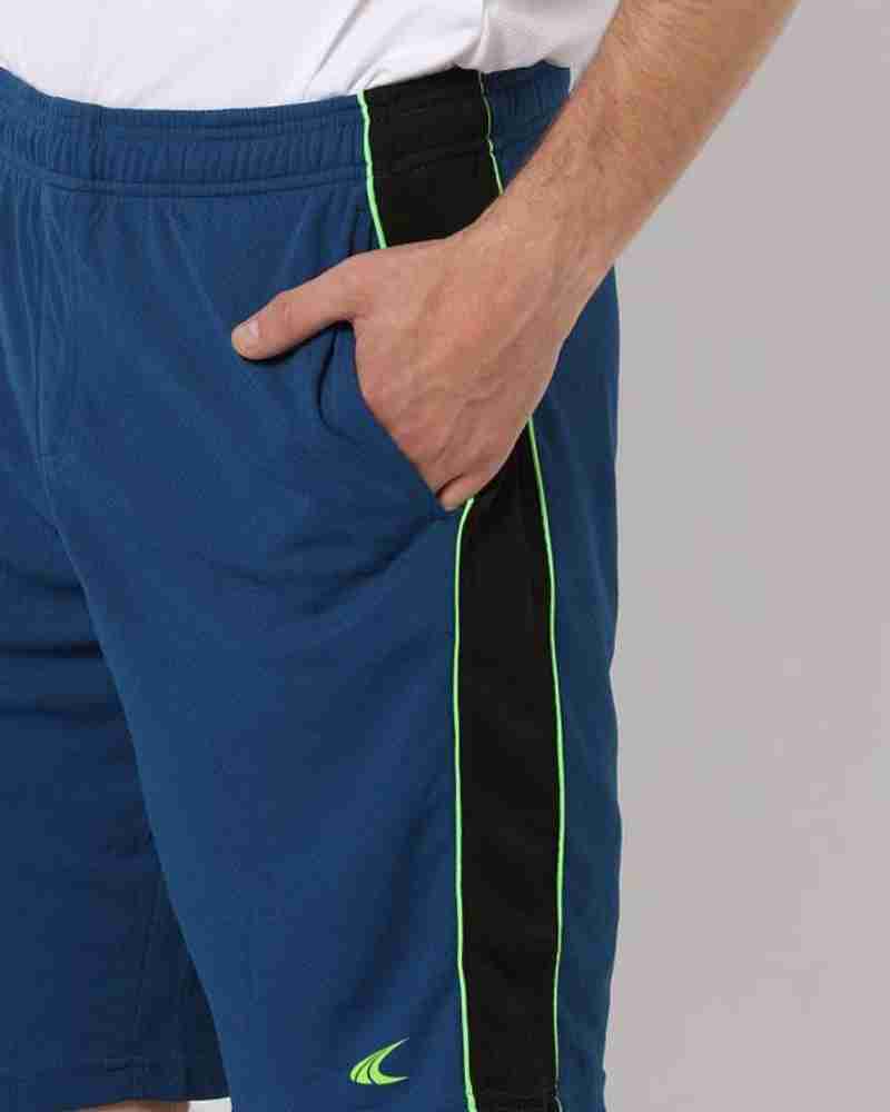 PERFORMAX Solid Men Blue Regular Shorts Chino Shorts