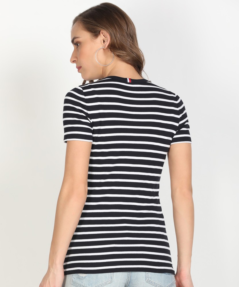 TOMMY HILFIGER - Women's slim striped T-shirt 