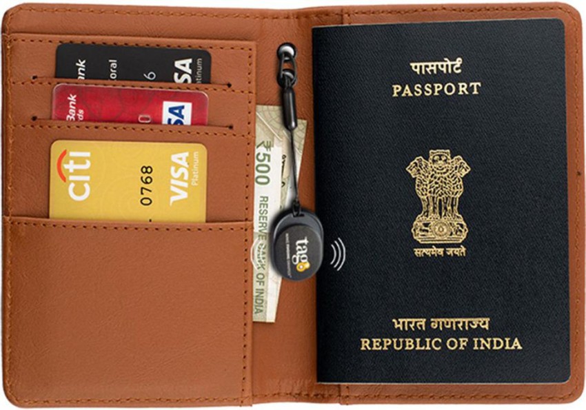 Buy Tan Passport Holder Online In India