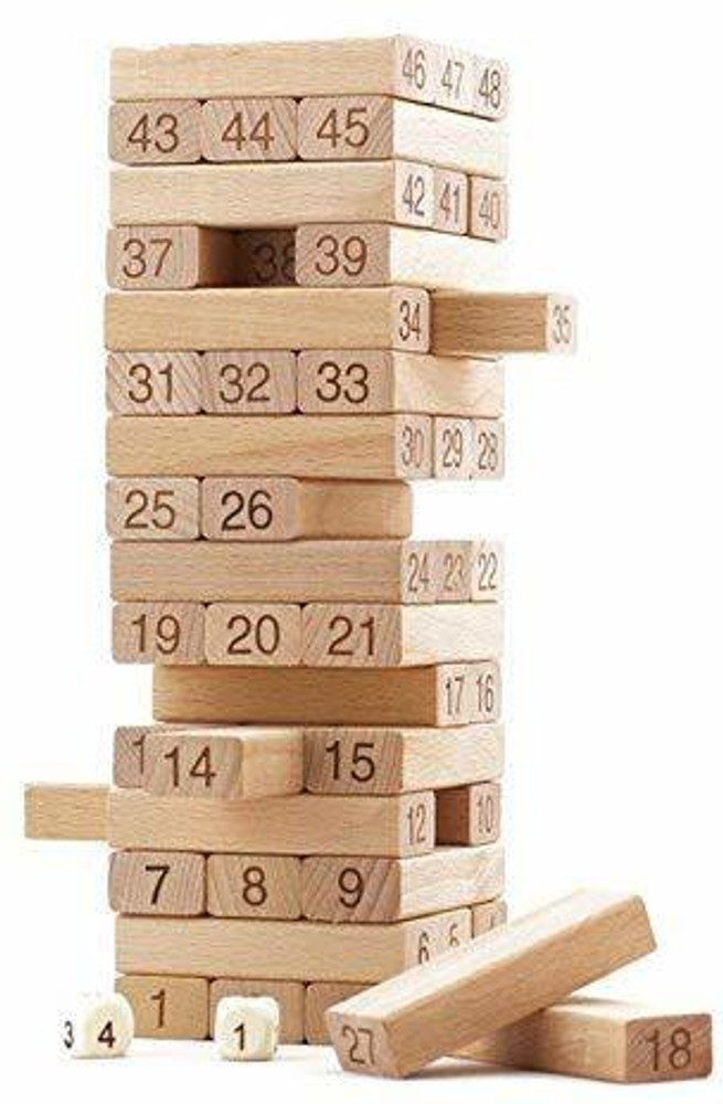 Wooden Block Stacking Game