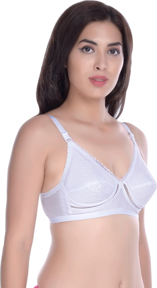 Her-Class Cotton_R111_White Women Full Coverage Non Padded Bra - Buy  Her-Class Cotton_R111_White Women Full Coverage Non Padded Bra Online at  Best Prices in India