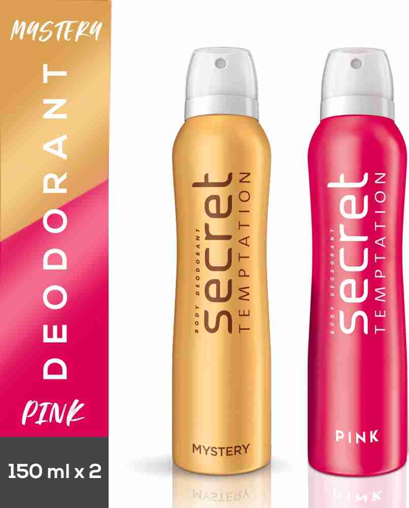 secret temptation Mystery and Pink Deodorant Combo Deodorant Spray - For  Women - Price in India, Buy secret temptation Mystery and Pink Deodorant  Combo Deodorant Spray - For Women Online In India