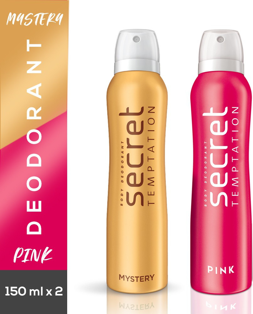 secret temptation Mystery and Pink Deodorant Combo Deodorant Spray