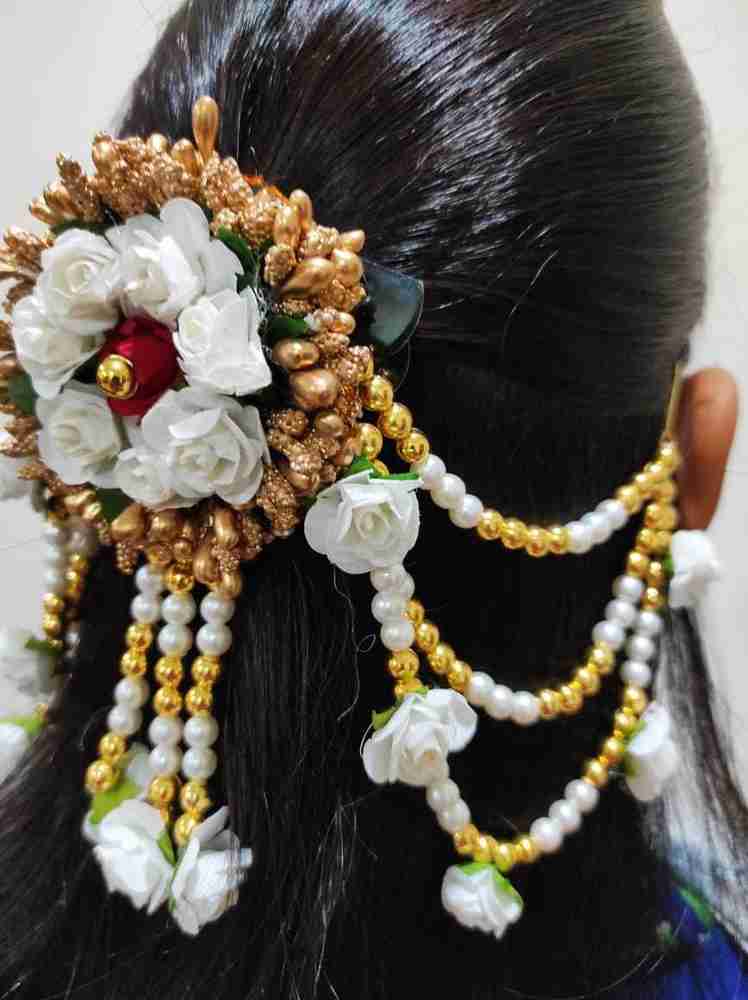 Flower hair ornaments deals