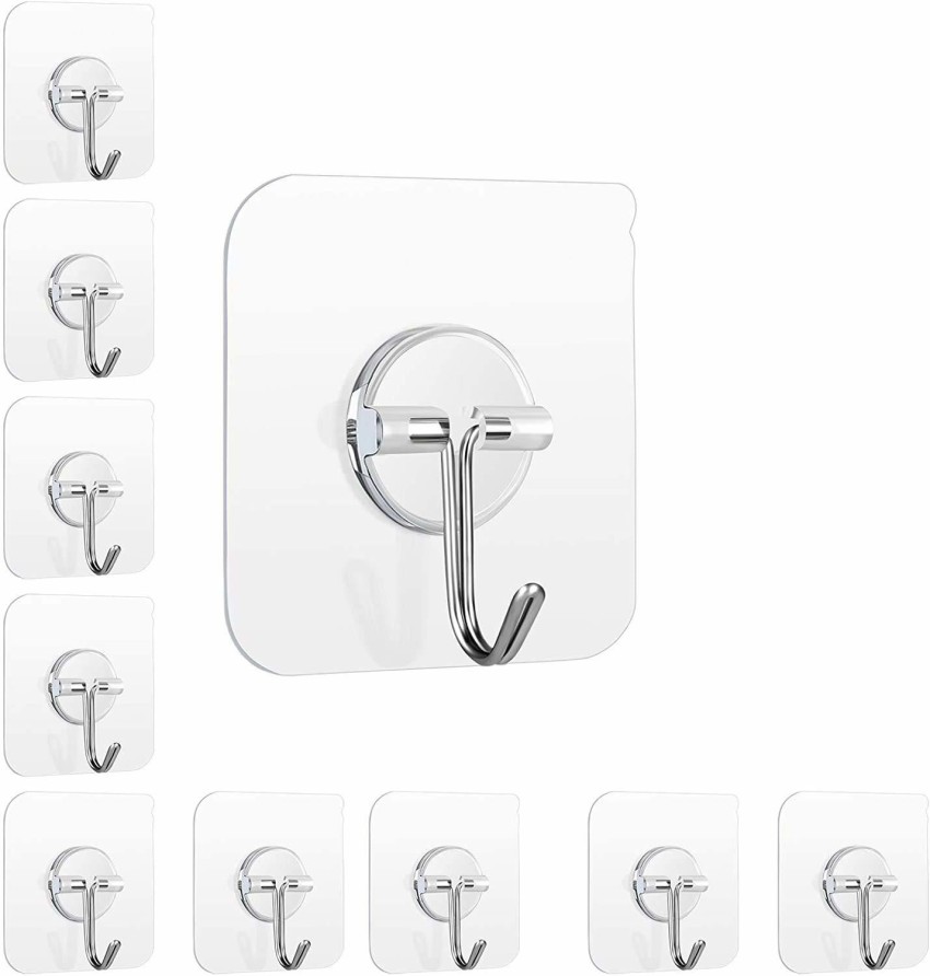 JIALTO 10Pcs Self Adhesive Wall Hooks, Heavy Duty Sticky Hooks for Hanging  10KG (Max) Hook 10 Price in India - Buy JIALTO 10Pcs Self Adhesive Wall  Hooks, Heavy Duty Sticky Hooks for