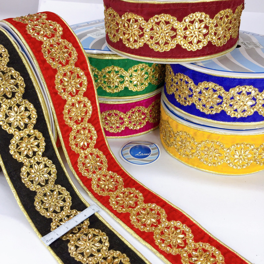 Embroidery Laces Online | Zardosi Laces Online | Saree Lace and Border  Online – Page 2 – Fabric Accessories