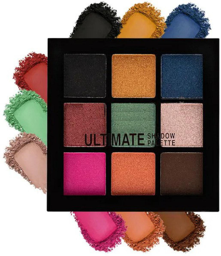 Shrijaa Beauty Ultimate 9 Color Eyeshadow Palette with Makeup