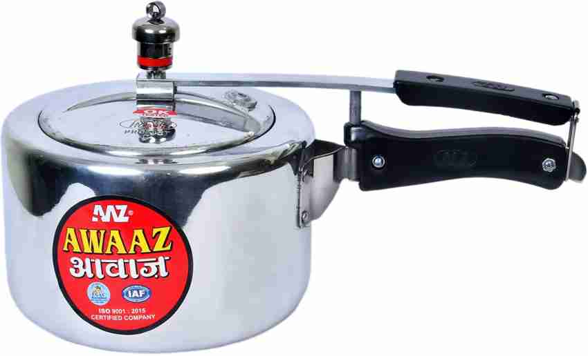 AAZ AWAAZ Pressure Cooker Aluminium Cooker Tall Design 2 L