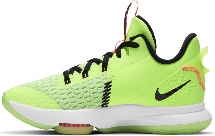 Nike Men's Lebron Witness 5 Basketball Shoes Lime Glow/Bright