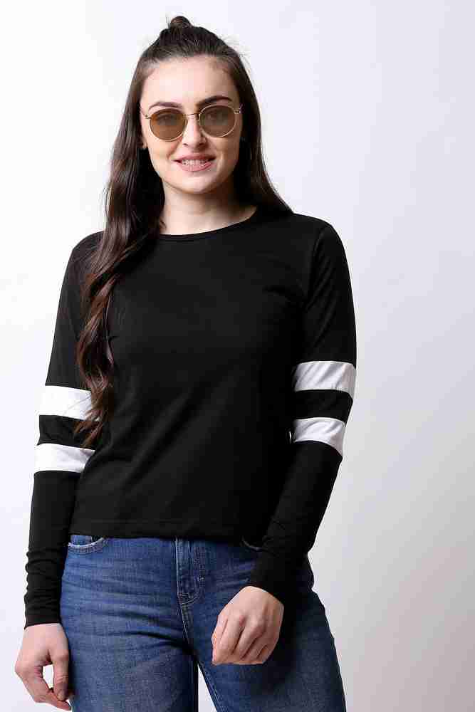 Black t shirt for women new arrivals