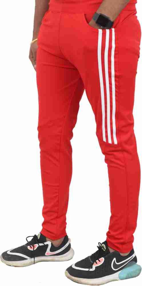 Red and discount white jogger pants