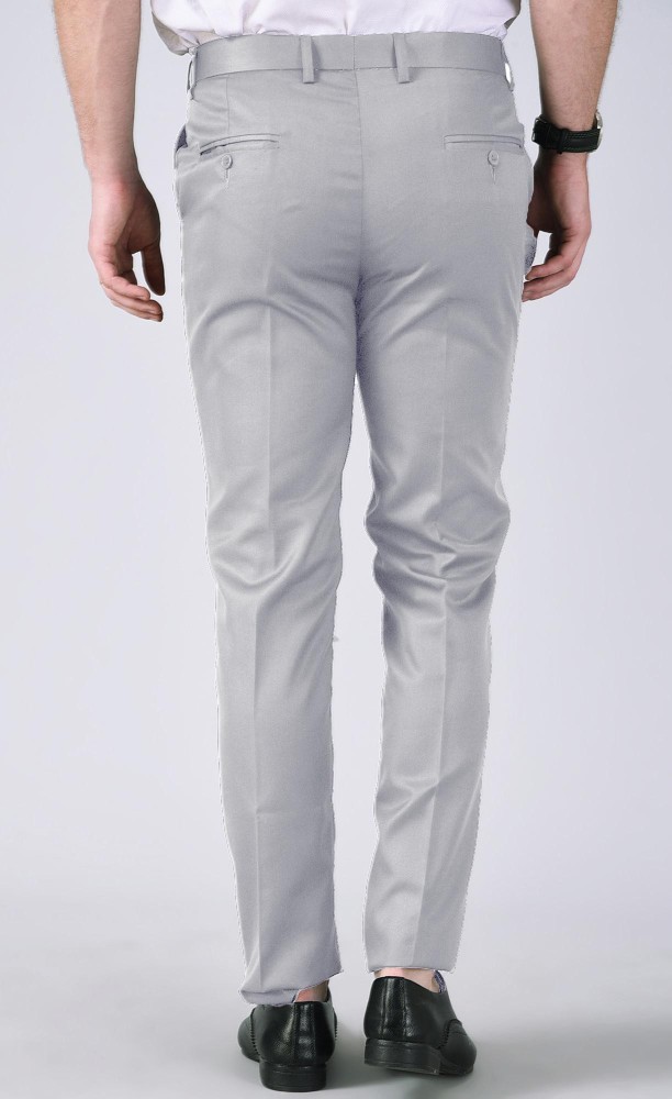 Buy Mens Cotton Linen Sapphire Grey Trousers Online  Merchant Marine