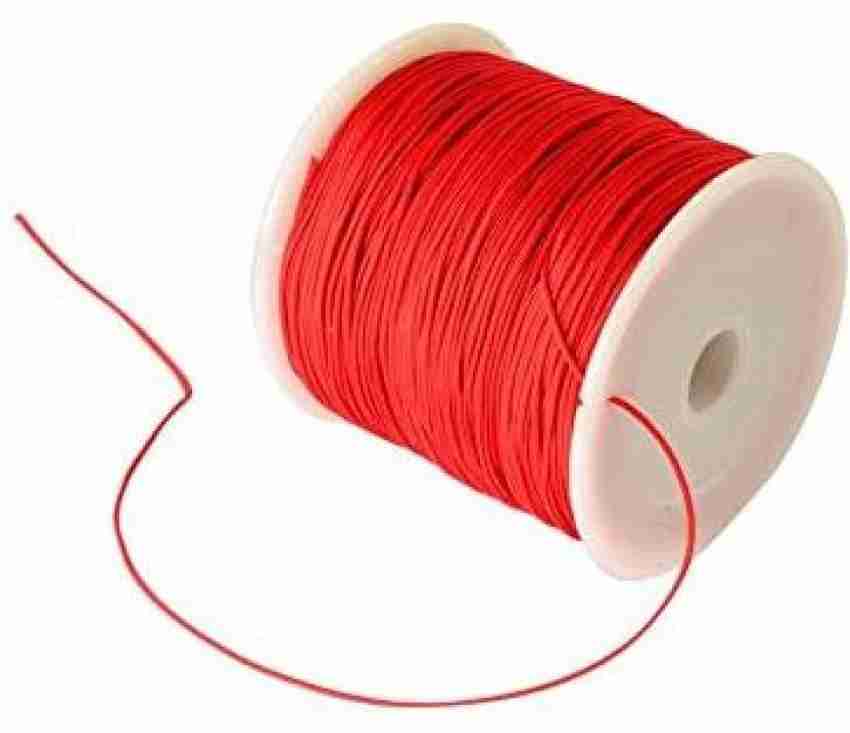 arricraft 150 Yards 0.5mm Nylon Cord, Nylon Beading String, Nylon Knotting  Cord for Necklace Bracelet Beading Bracelet Making-Red - 150 Yards 0.5mm Nylon  Cord, Nylon Beading String, Nylon Knotting Cord for Necklace