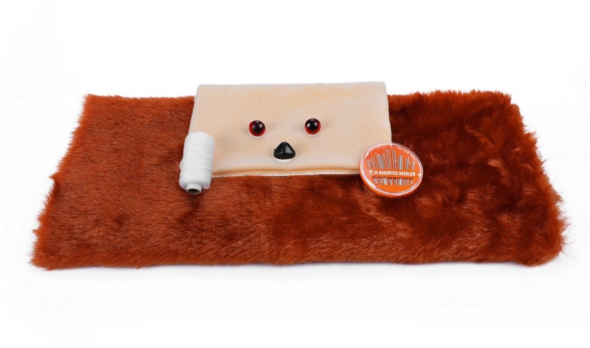 PRANSUNITA Complete Soft Toy Teddy Bear Making Kit – Includes Fur