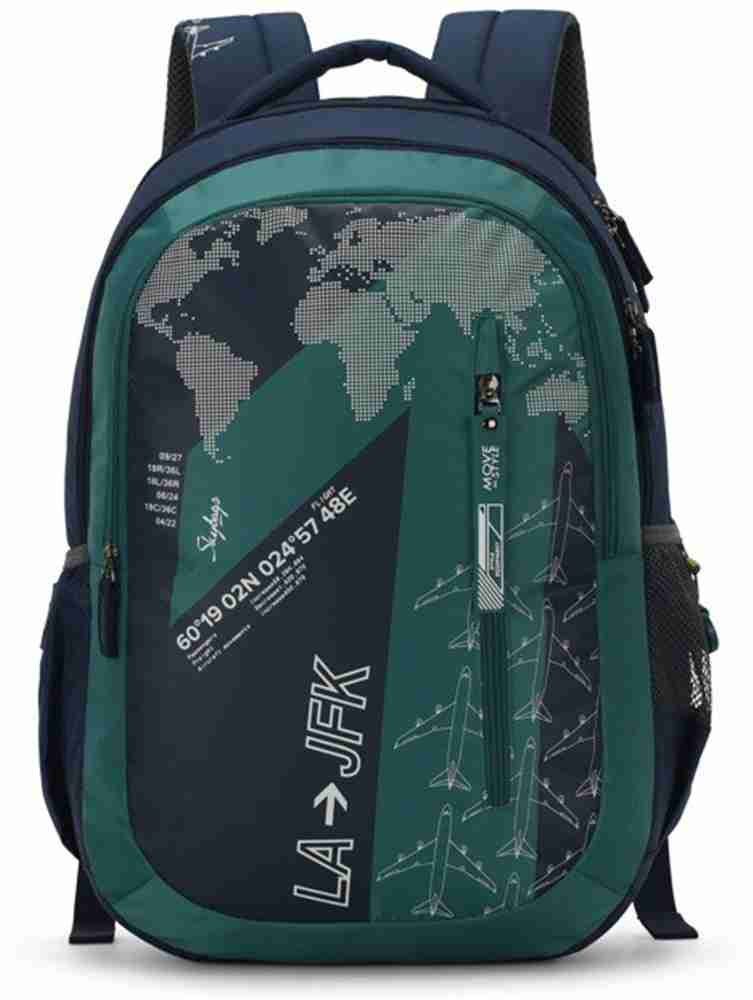 SKYBAGS Figo Plus 03 Green 32 L Backpack Green Price in India