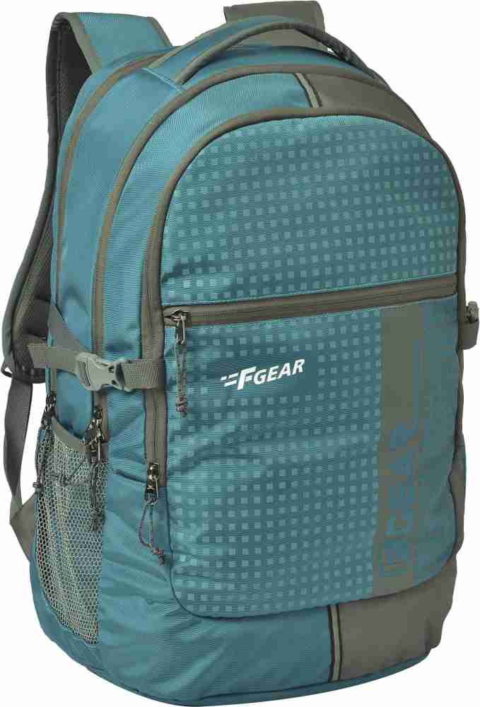 F GEAR Blow with Rain Cover 32 L Laptop Backpack Aqua Blue Grey Price in India Flipkart