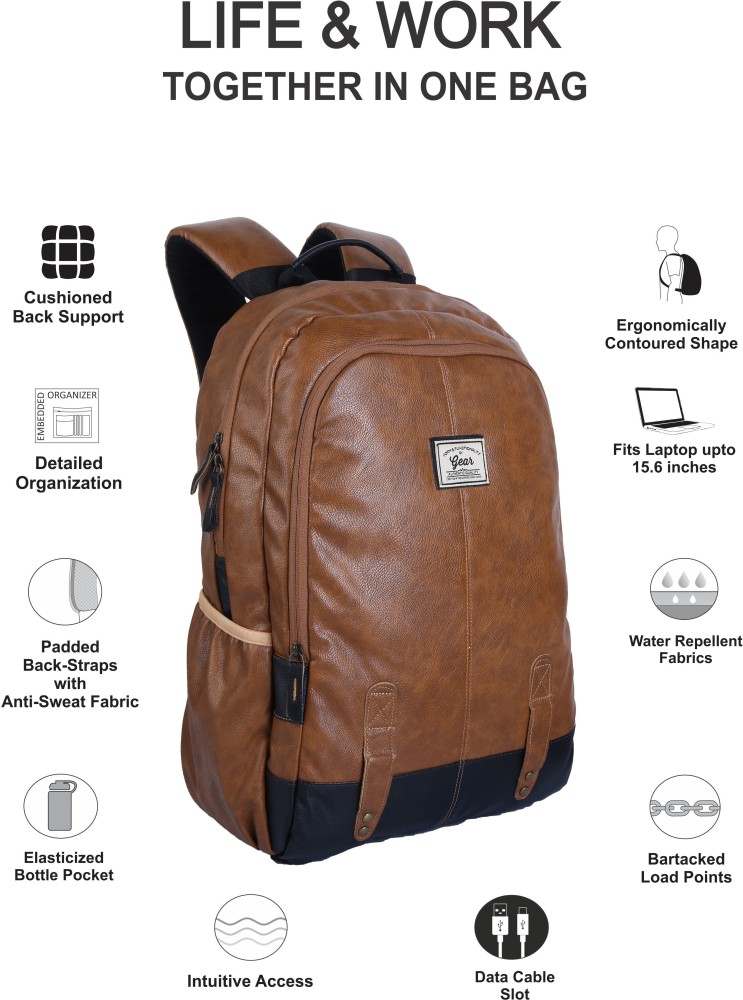 Gear 2025 leather backpack