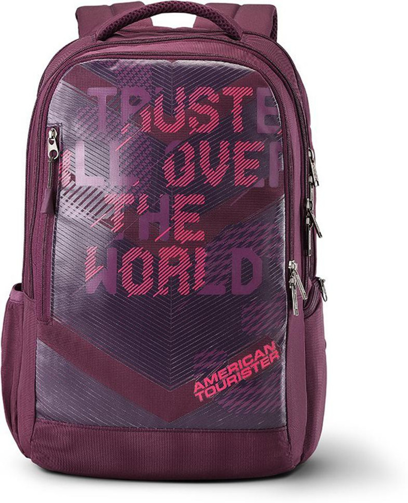 AMERICAN TOURISTER X jock Lap Bag 01 26.5 L Laptop Backpack Purple Price in India Flipkart