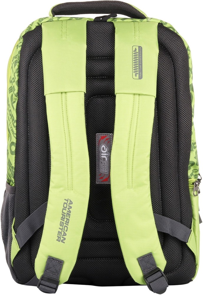 AMERICAN TOURISTER DODGE 01 GREEN 2017 28 L Laptop Backpack GREEN Price in India Flipkart