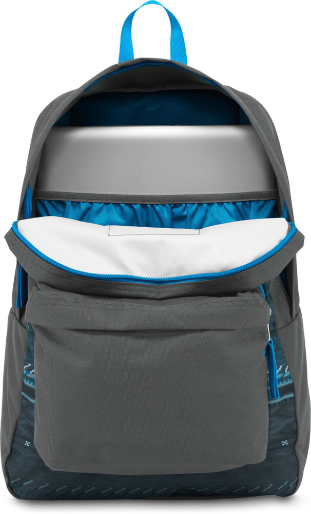 JanSport Digibreak 25 L Laptop Backpack Blue Digi Stripe Fade