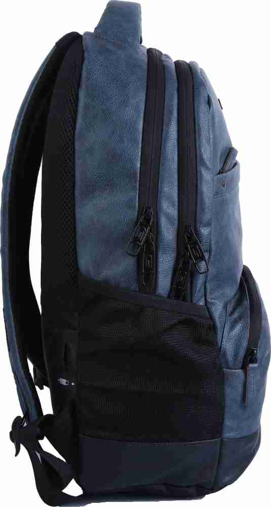 Gear VINTAGE2 ANTI THEFT FAUX LEATHER 28 L Laptop Backpack BLACK-BLACK -  Price in India