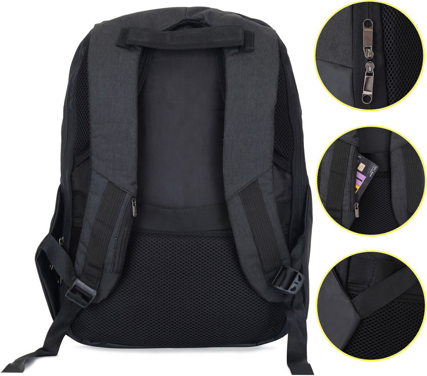 Keyline Anti Theft Backpack with Lock Black Colour Laptop