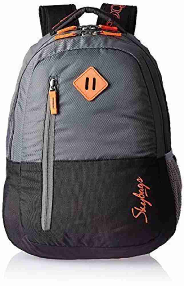 Skybags footloose leo 03 grey & black color hotsell block backpack