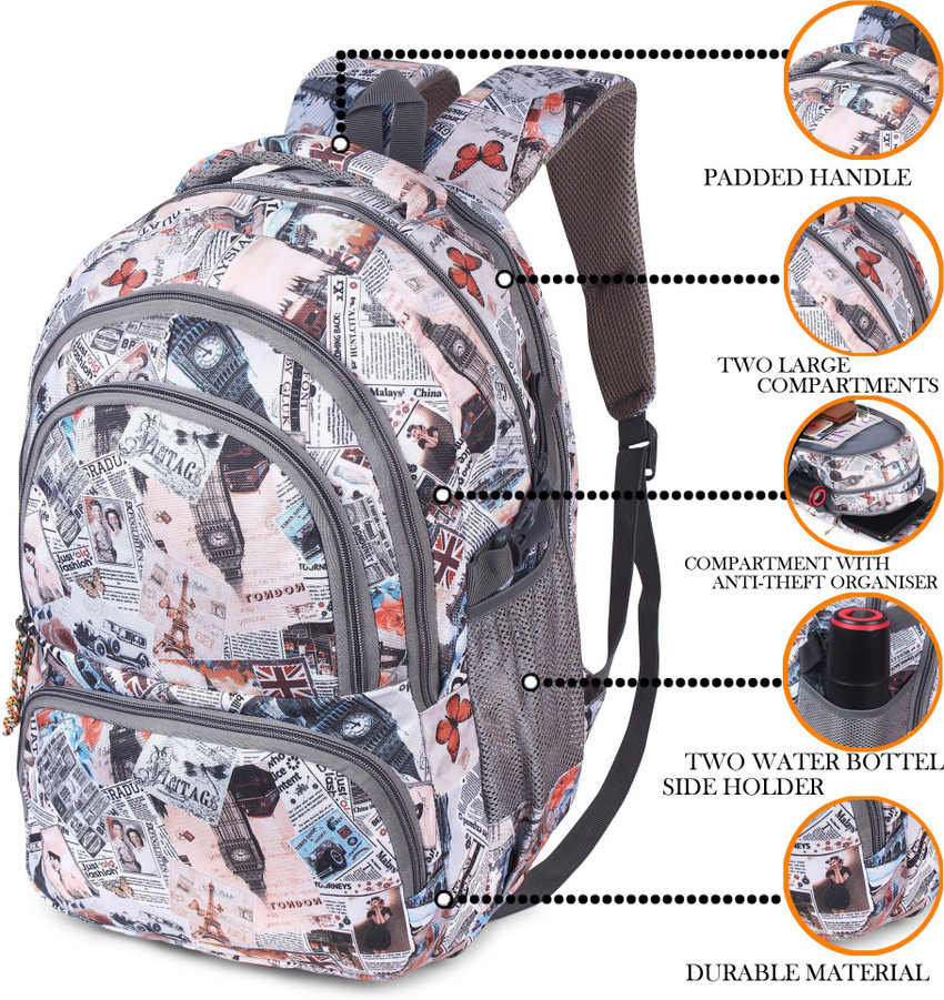 Trunkit Multocolor 2007 2 Waterproof School Bag School Bag Flipkart