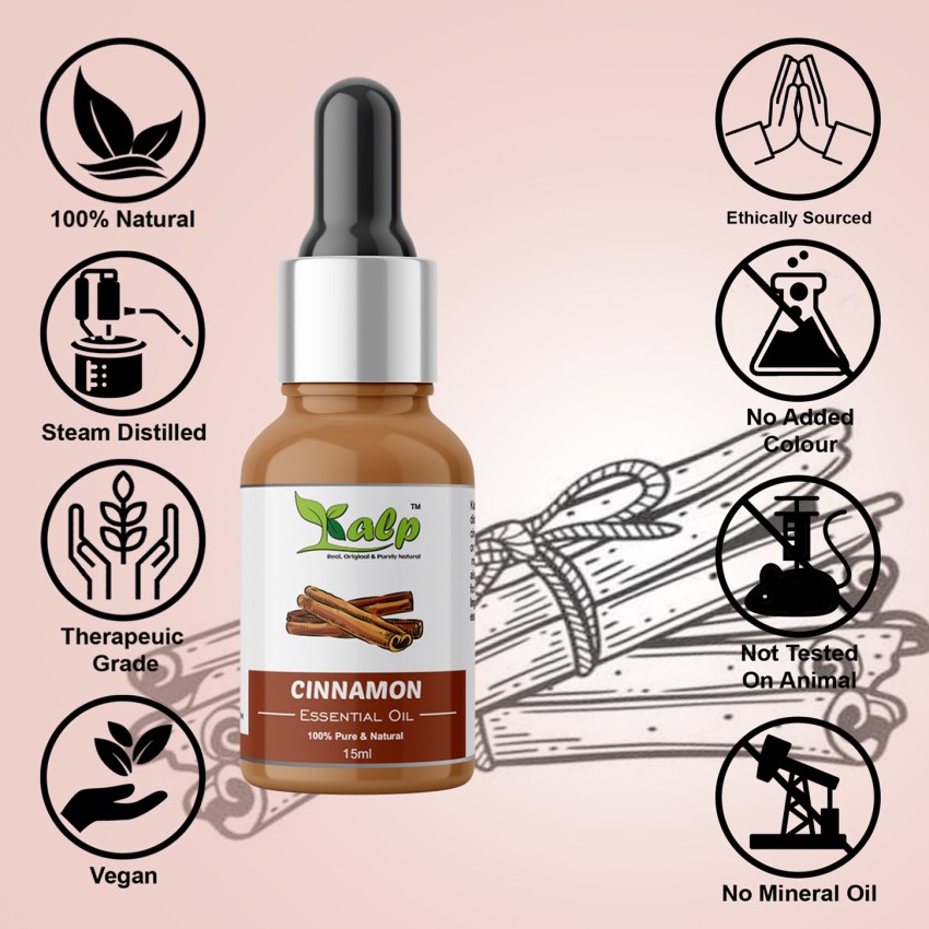 Kalp Cinnamon Essential Oil - 100% Natural & Undiluted