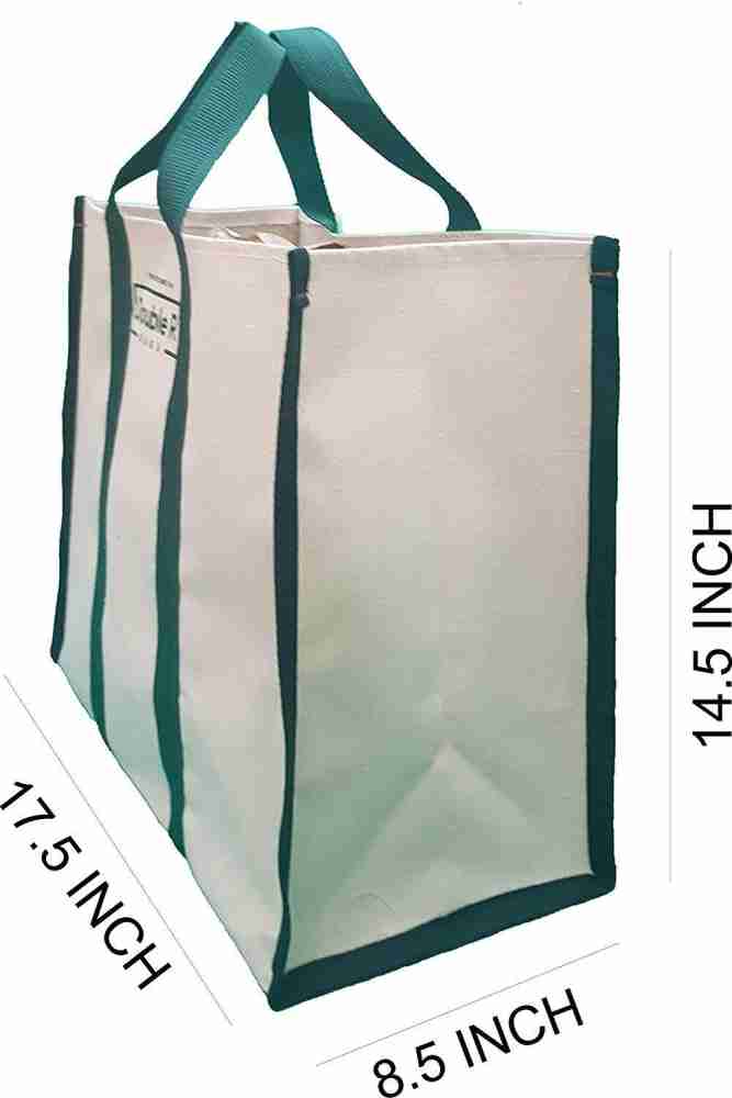 Double R Canvas Shopping Bags for Market Milk Grocery Vegetable