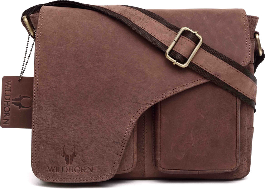 Wildhorn leather online messenger bag
